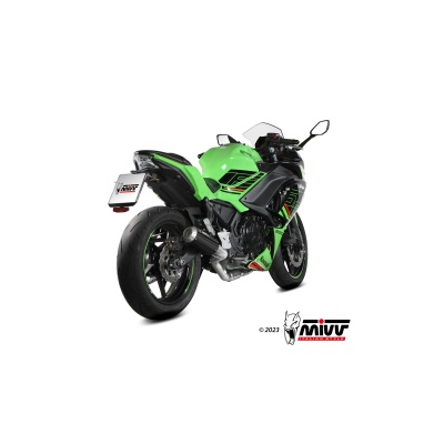 Mivv Full system 2x1 MK3 carbono Kawasaki Ninja 650 / Z650 2024 (2 sondas lambda)