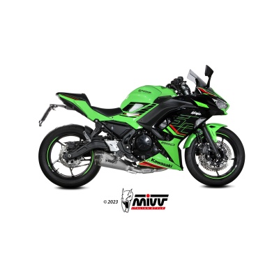 Mivv Full system 2x1 Delta Race St. Steel Kawasaki Ninja 650 / Z650 2024 (2 sondas lambda)