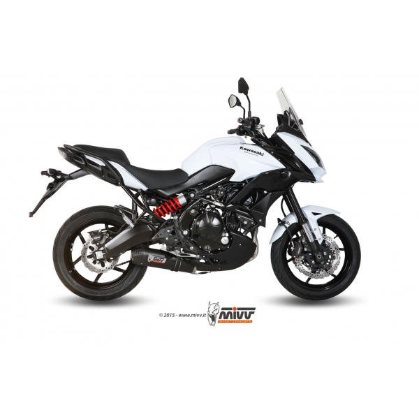 MIVV FULL SYSTEM 2x1 OVAL CARBON WITH CARBON CAP KAWASAKI Versys 650 2015-22
