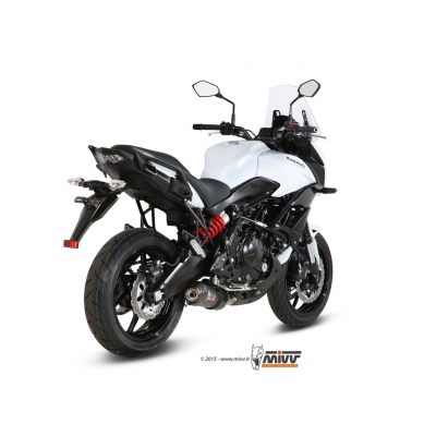 MIVV FULL SYSTEM 2x1 OVAL CARBON WITH CARBON CAP KAWASAKI Versys 650 2015-22