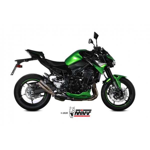 MIivv Slip-On Double Gun Full Titanium Kawasaki Z900 2020-23