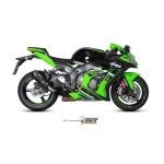 Mivv Slip-On Suono Black con tapa carbono Kawasaki ZX-10 R / RR / SE 2016-24