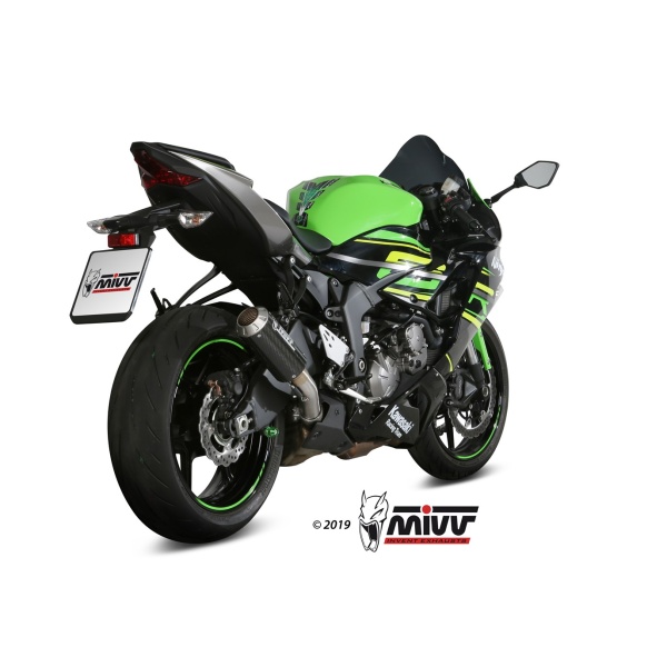 Mivv Slip-On Mk3 carbono Kawasaki ZX-6 R 636 2019-20