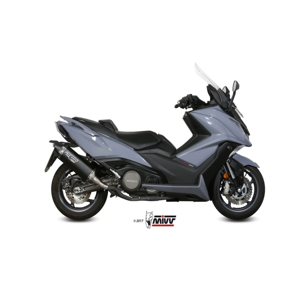 Mivv Slip-On Speed edge black Kymco AK550 2017-20