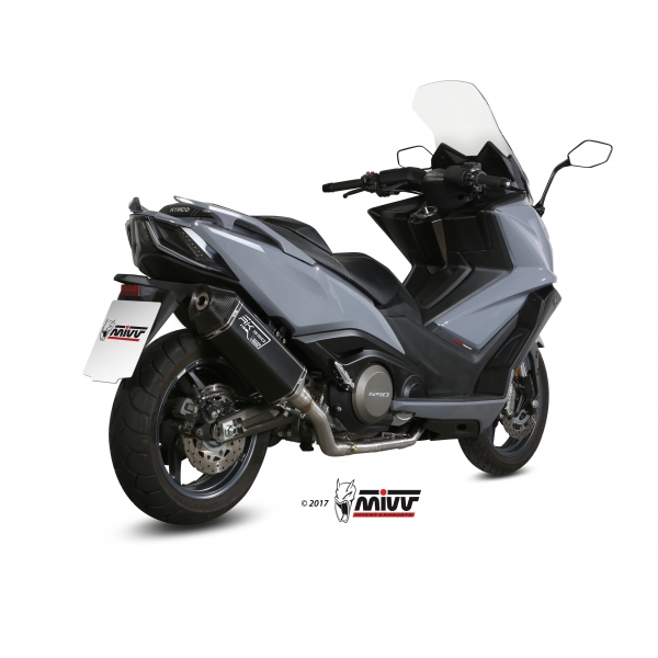 Mivv Full system 2x1 Speed edge black Kymco AK550 2017-20