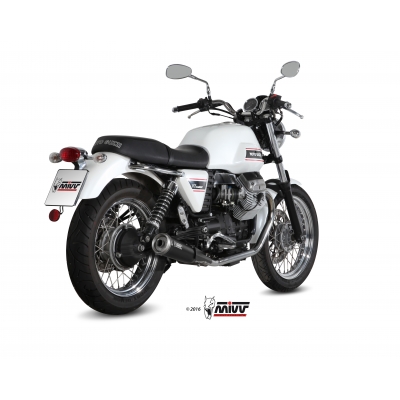 Mivv 2 Slip-On Ghibli black Moto Guzzi V7 Classic /  Special 2008-16