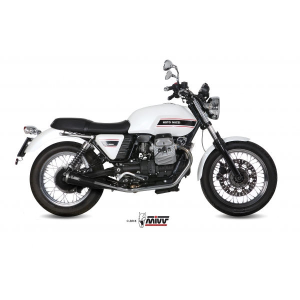 Mivv 2 Slip-On Ghibli black Moto Guzzi V7 Classic /  Special 2008-16