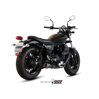 Mivv 2 Slip-On Ghibli black Moto Guzzi V9  Bobber / Roamer 2016-22