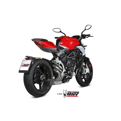 Mivv Slip-On Speed edge St. Steel MV Agusta Brutale 800 RR 2017-24