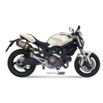 Mivv 2 Slip-On Suono St. Steel con tapa carbono Ducati Monster 696 2008-14