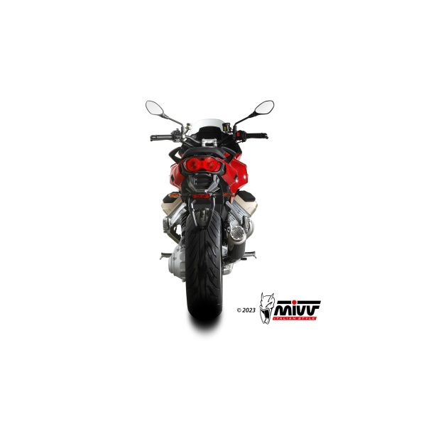 Mivv Slip-On GP Pro carbono Moto Guzzi V100 Mandello 2022-24