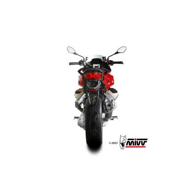 Mivv Slip-On Delta Race Black Moto Guzzi V100 Mandello 2022-24