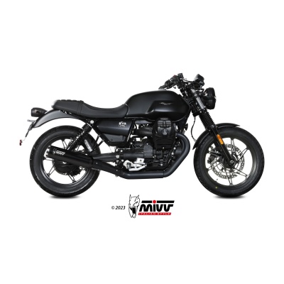 Mivv 2 Slip-On HR-1 Black Moto GUZZI V7 STONE 2021-24