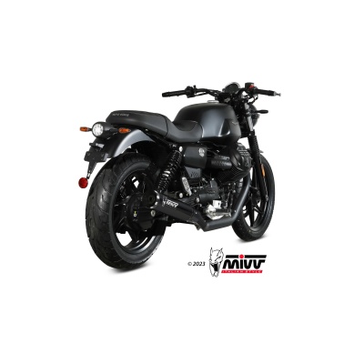 Mivv 2 Slip-On HR-1 Black Moto GUZZI V7 STONE 2021-24
