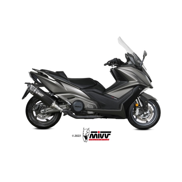 Mivv Slip-On SR-1 Black Titanium Kymco AK550 2021-24