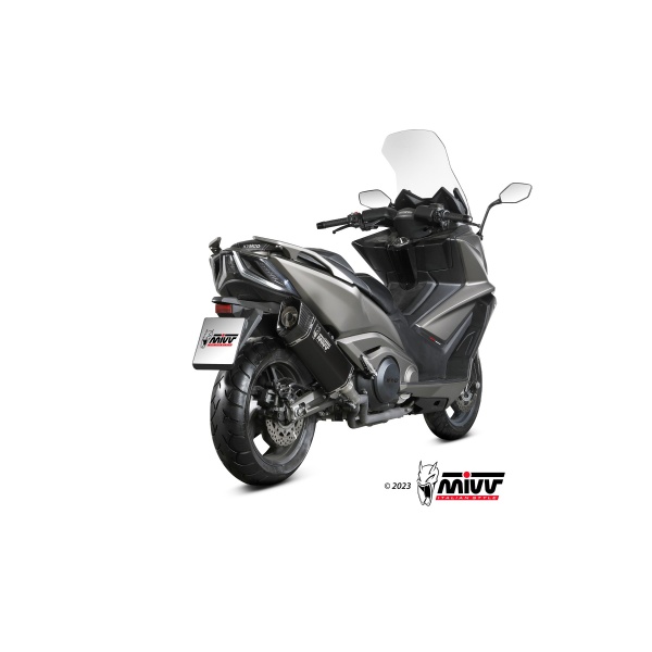 Mivv Slip-On SR-1 Black Titanium Kymco AK550 2021-24