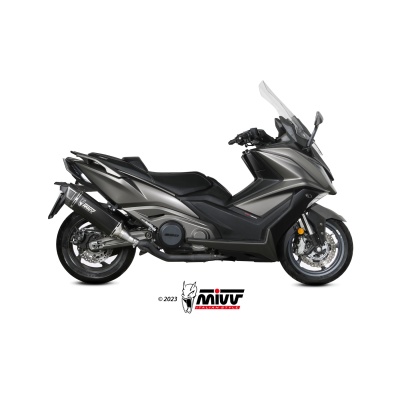 Mivv Slip-On SR-1 Black Kymco AK550 2021-24