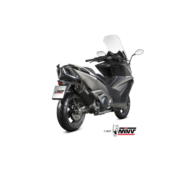 Mivv Slip-On SR-1 Black Kymco AK550 2021-24