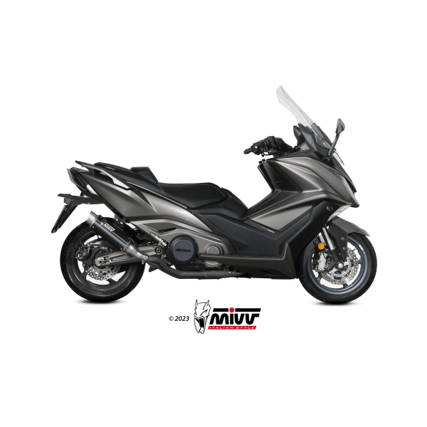 Mivv Slip-On GP Pro Black Kymco AK550 2021-24