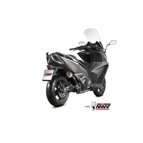 Mivv Slip-On GP Pro Black Kymco AK550 2021-24