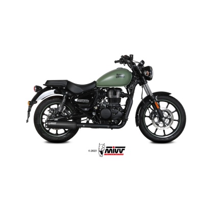 Mivv Slip-On HR-1 Black Royal Enfield Meteor 350 2021-24