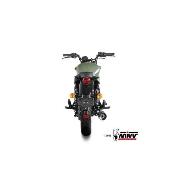 Mivv Slip-On HR-1 Black Royal Enfield Meteor 350 2021-24