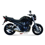 Mivv Slip-On Suono black con tapa carbono Suzuki GSF 650 Bandit 2005-06