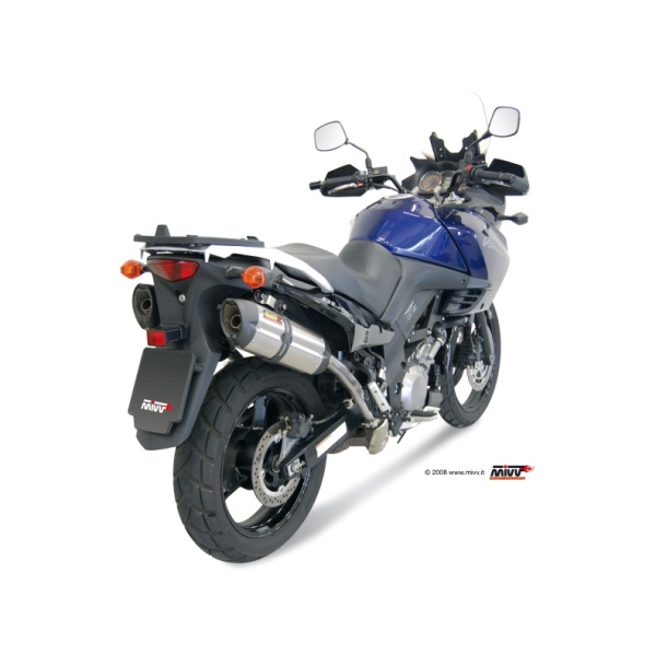 MIVV 2 SLIP-ON SUONO ST. STEEL WITH CARBON CAP SUZUKI DL V-STROM