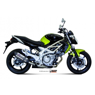 Mivv Slip-On Suono St. Steel con tapa carbono Suzuki Gladius 2009-15