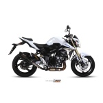 Mivv Slip-On Suono black con tapa carbono Suzuki GSR 750 2011-16