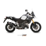 Mivv Slip-On Oval carbono con tapa carbono Suzuki DL V-Strom 1000/XT 14-20 / V-Strom 1050/XT 20-24