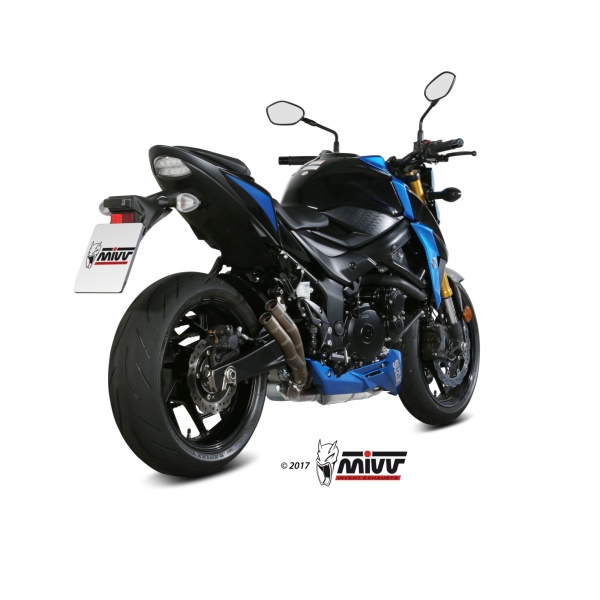 Mivv Slip-On Double Gun St. Steel Suzuki GSX-S 750 2017-20