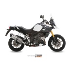 Mivv Slip-On Speed edge St. Steel con tapa carbono Suzuki DL V-Strom 1000 / V-Strom 1050 / XT