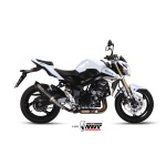 Mivv Slip-On GP black con tapa carbono Suzuki GSR 750 2011-16 / GSX-R 750 2004-05