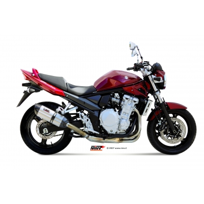 Mivv Slip-On Suono St. Steel con tapa carbono Suzuki GSF 650 Bandit 2007-15 / GSX 650 F 2008-15