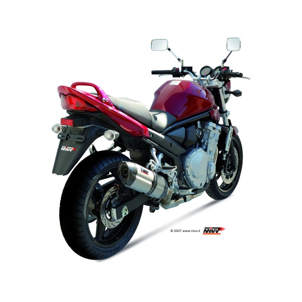 Mivv Slip-On Suono St. Steel con tapa carbono Suzuki GSF 650 Bandit 2007-15 / GSX 650 F 2008-15