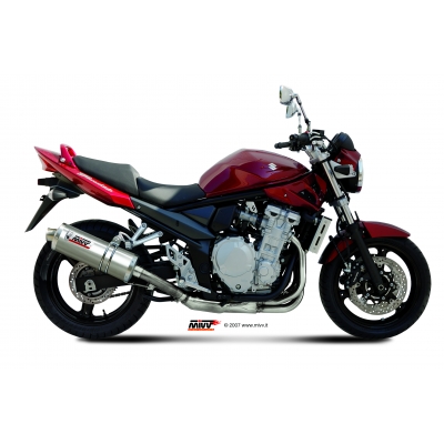 Mivv Slip-On Oval St. Steel Suzuki GSF 650 Bandit 2007-15 / GSX 650 F 2008-15