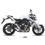 Mivv Slip-On Double Gun black Suzuki GSR 750 2011-16