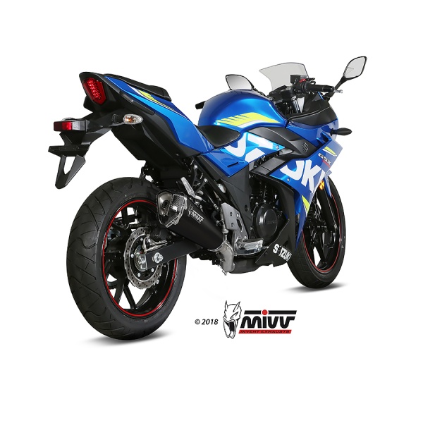 Mivv Slip-On Delta Race black Suzuki GSX 250 R 2017-20