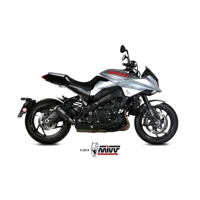 Mivv Slip-On Mk3 carbono Suzuki GSX-S 1000 Katana 2019-24