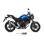 Mivv Slip-On Oval Titan con tapa carbono Suzuki SV 650 / X 2016-24