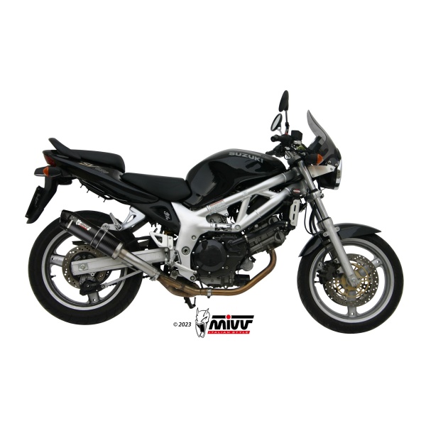 Mivv Slip-On GP carbon con tapa carbono Suzuki SV 650 1999-02