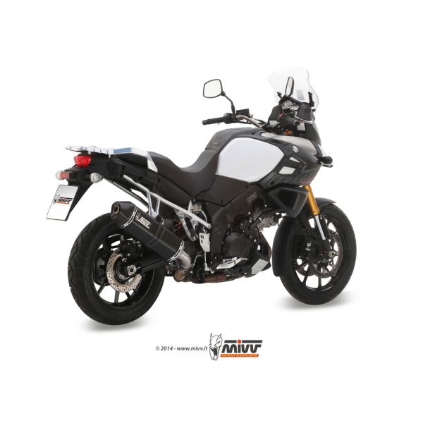 Mivv Slip-On Speed edge black Suzuki DL V-Strom 1000 / XT 2014-20 / V-Strom 1050 / XT 2020-24