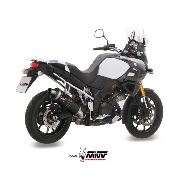 Mivv Slip-On Dakar Black Suzuki DL V-Strom 1000 / XT 2014-20 / 1050 / XT 2020-24