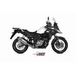 Mivv Full system 2x1 Oval Titan con tapa carbono Suzuki DL V-Strom 650 / XT 2017-24