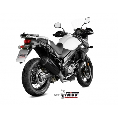 Mivv Full system 2x1 Speed edge Black Suzuki DL V-Strom 650 / XT 2017-24