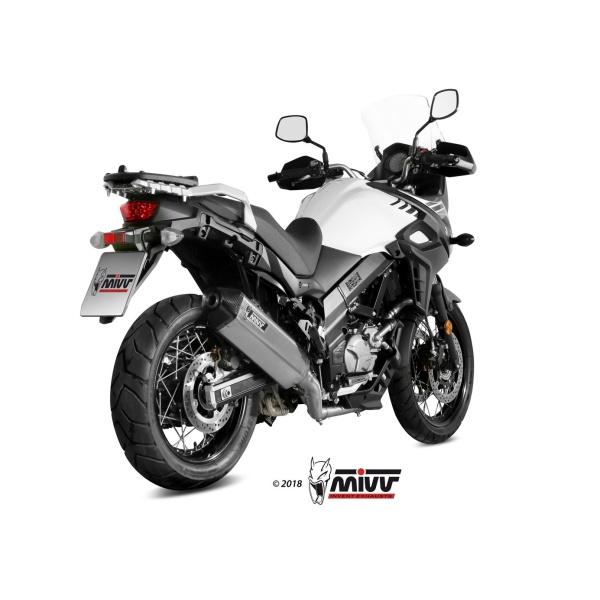 Mivv Full system 2x1 Speed edge St. Steel con tapa carbono Suzuki DL V-Strom 650 / XT 2017-24