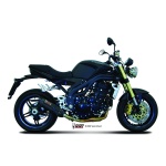 Mivv Slip-On Suono black con tapa carbono Triumph Speed Triple 2007-10