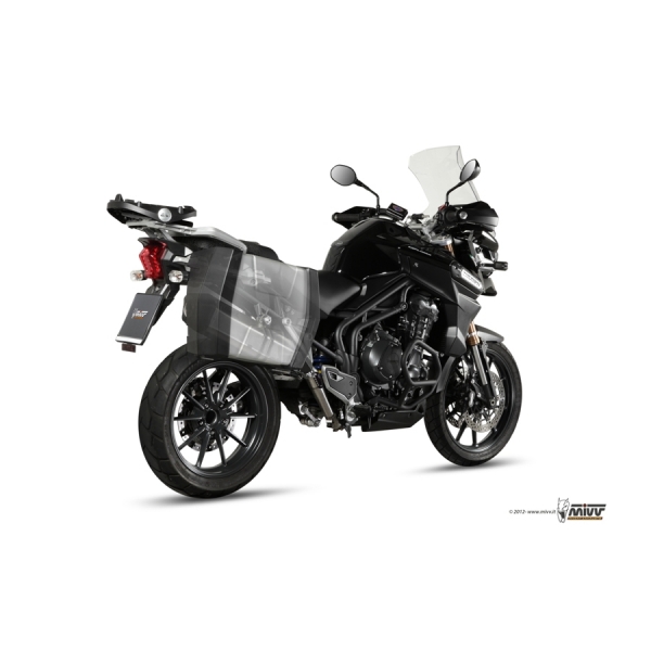 Mivv Slip-On Speed edge St. Steel con tapa carbono Triumph Tiger Explorer  1200 2012-15