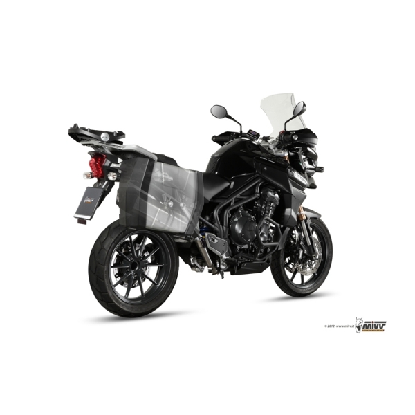 Mivv Slip-On Speed edge St. Steel con tapa carbono Triumph Tiger Explorer 1200 2012-15